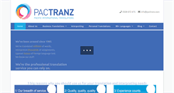 Desktop Screenshot of pactranz.com