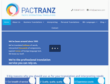Tablet Screenshot of pactranz.com